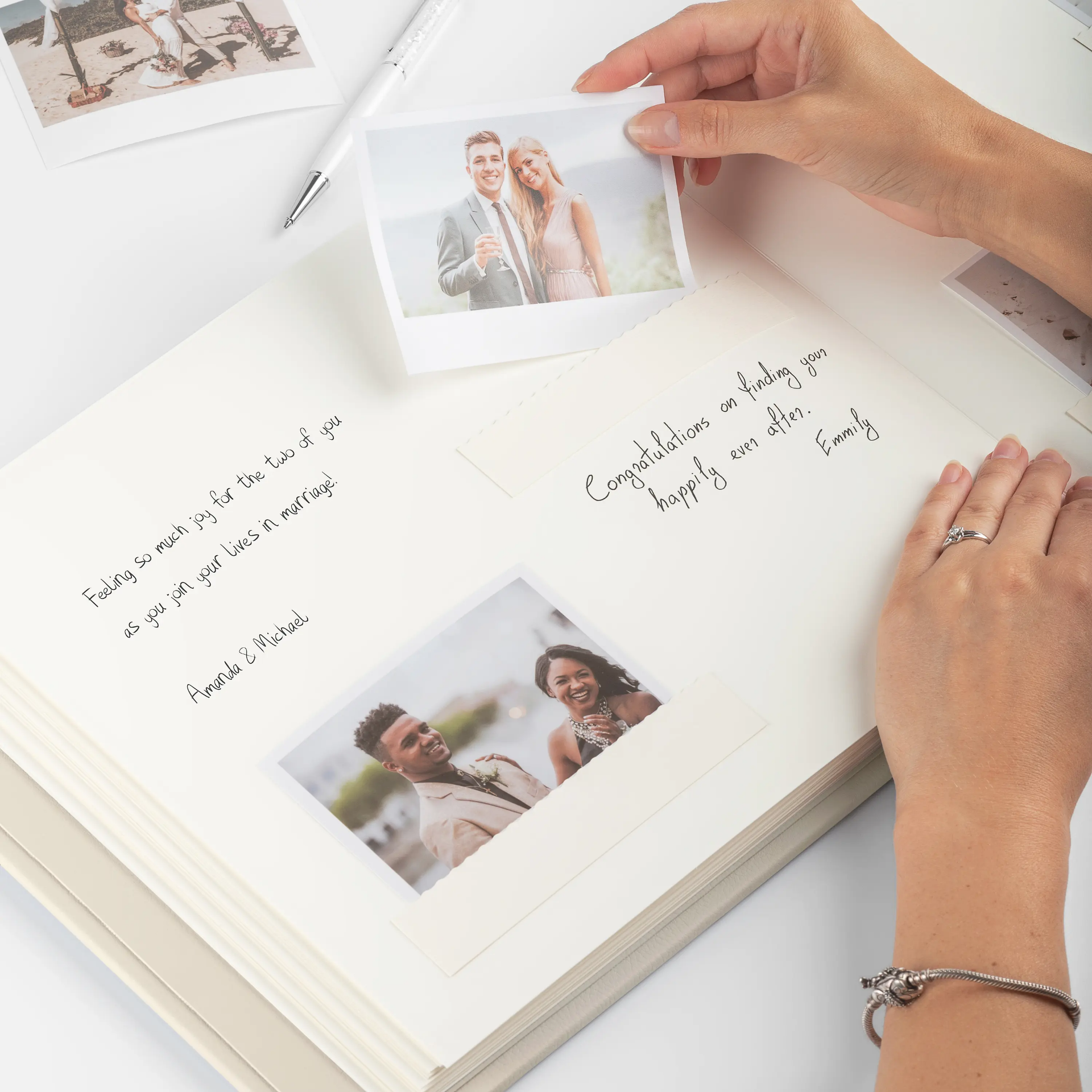 Eco Leather Wedding Guest Book - Image 5