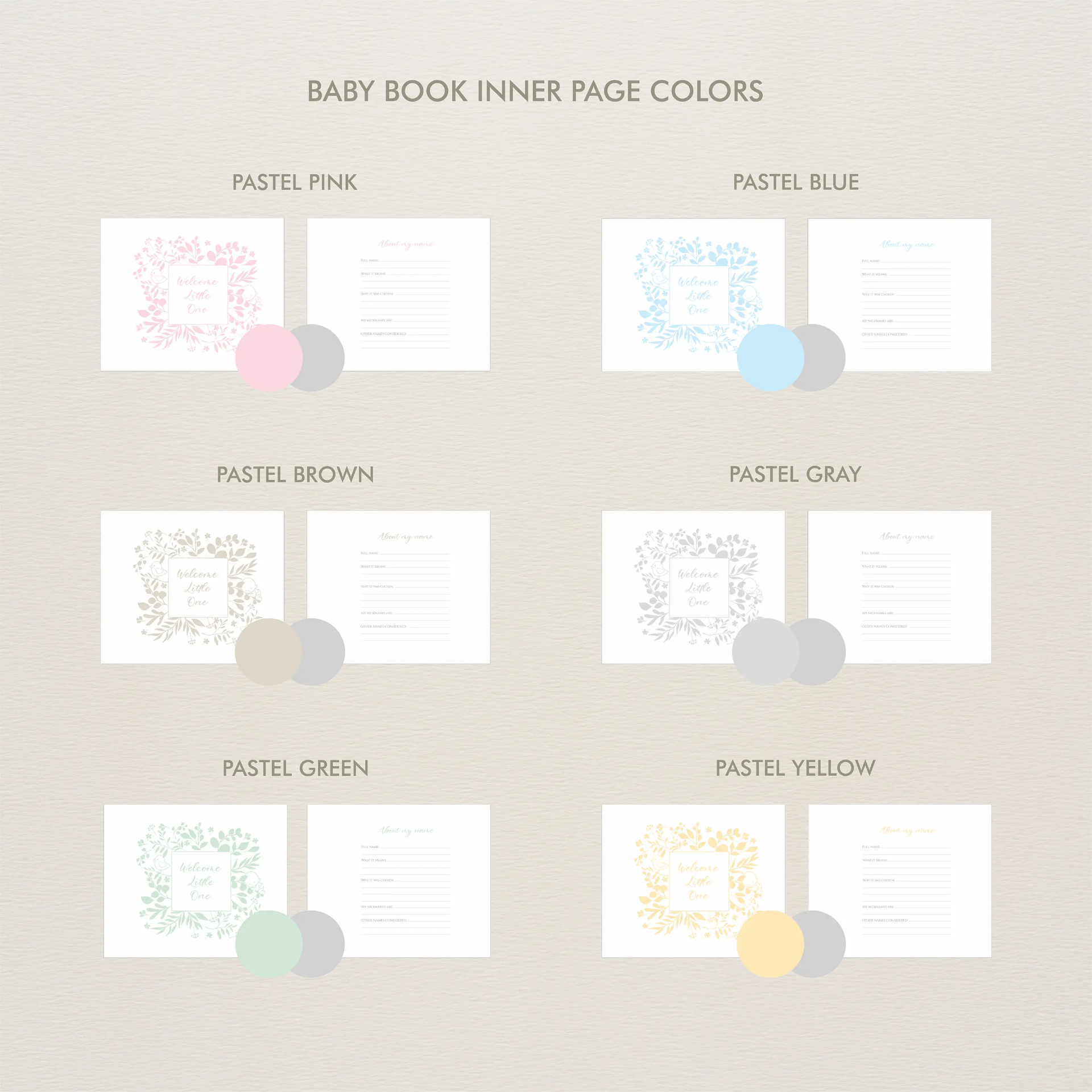 Linen Baby Photo Book - Image 6