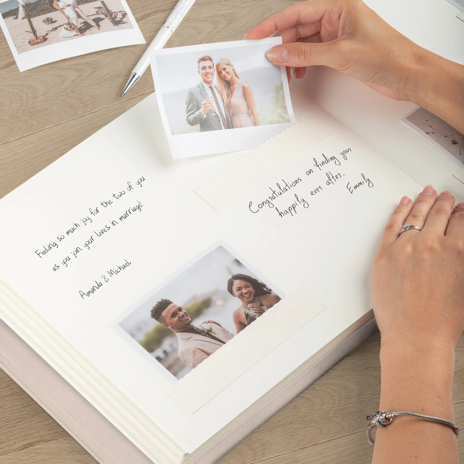 Velvet Wedding Guest Book - Image 5