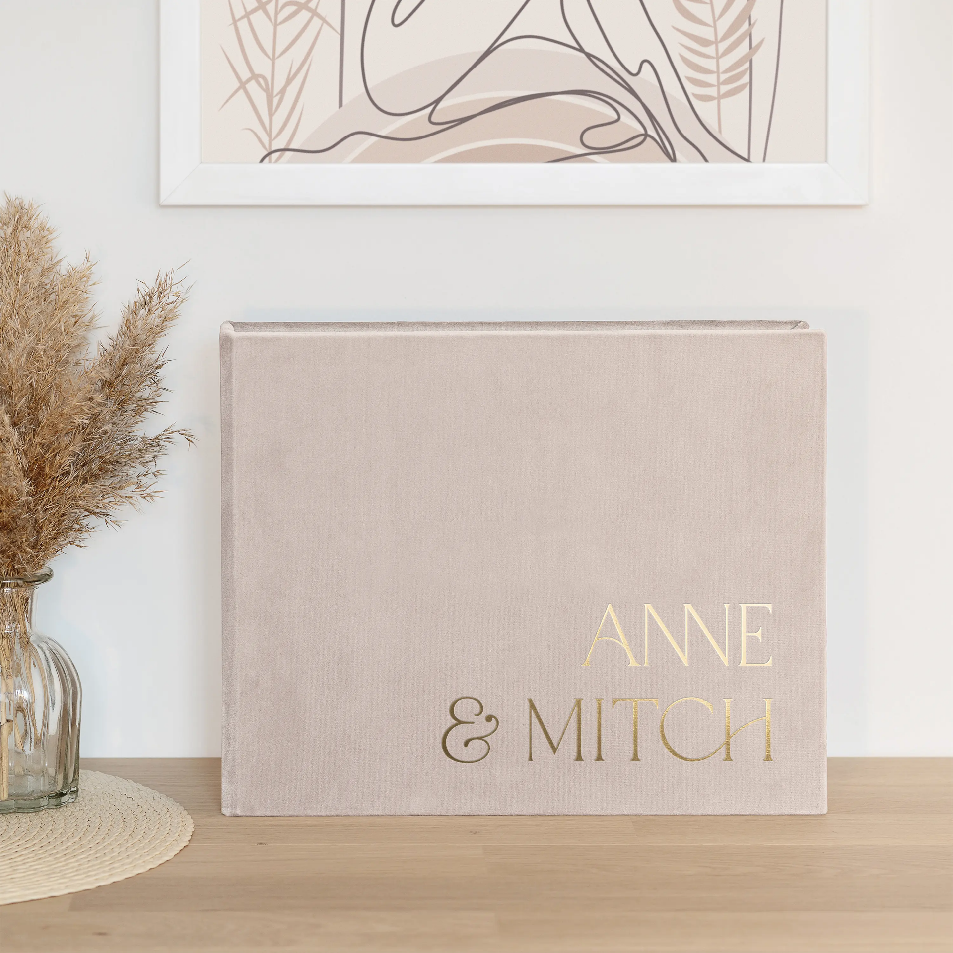 Velvet Wedding Guest Book - Image 3