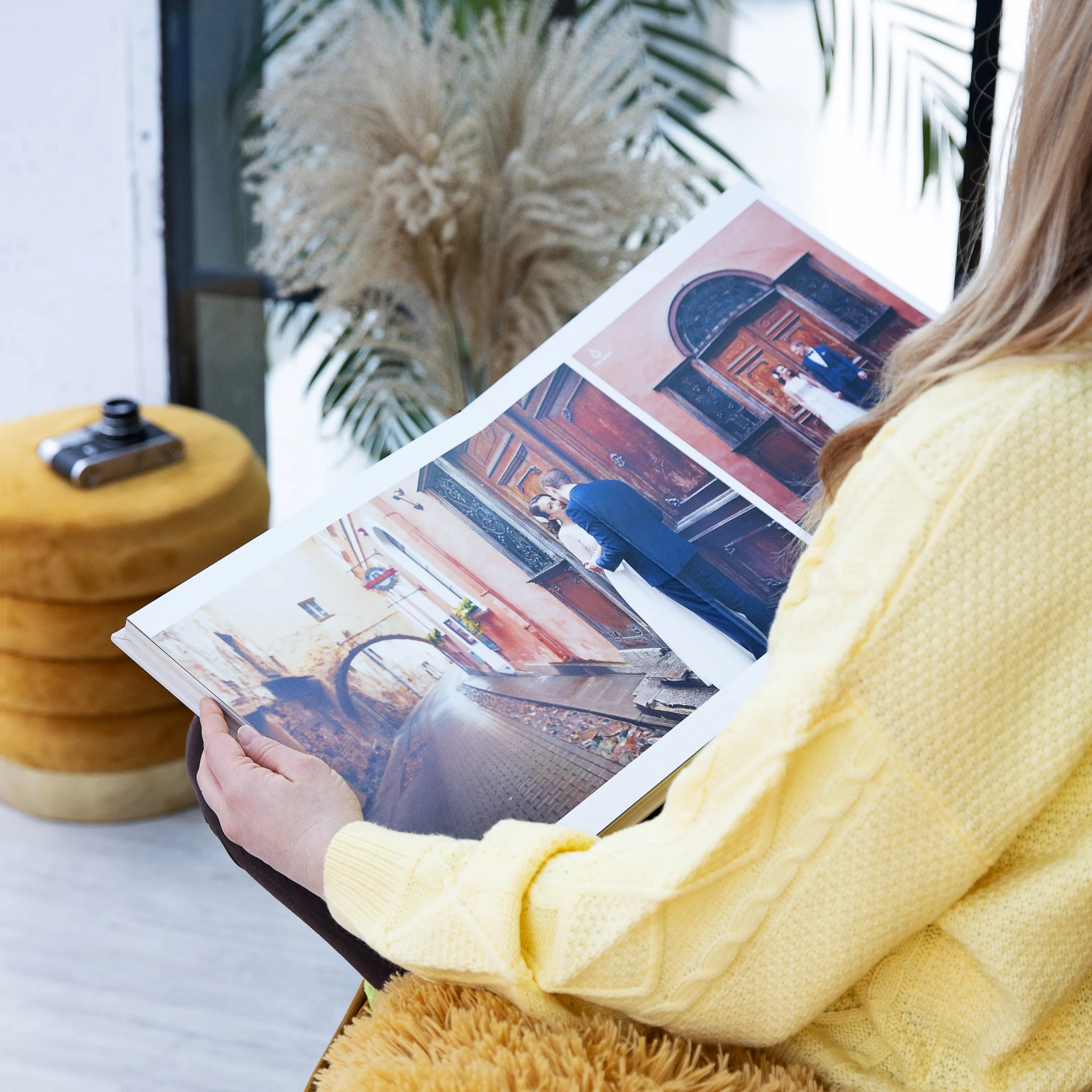 Eco Leather Lay Flat Photo Album, Photo Window - Image 6
