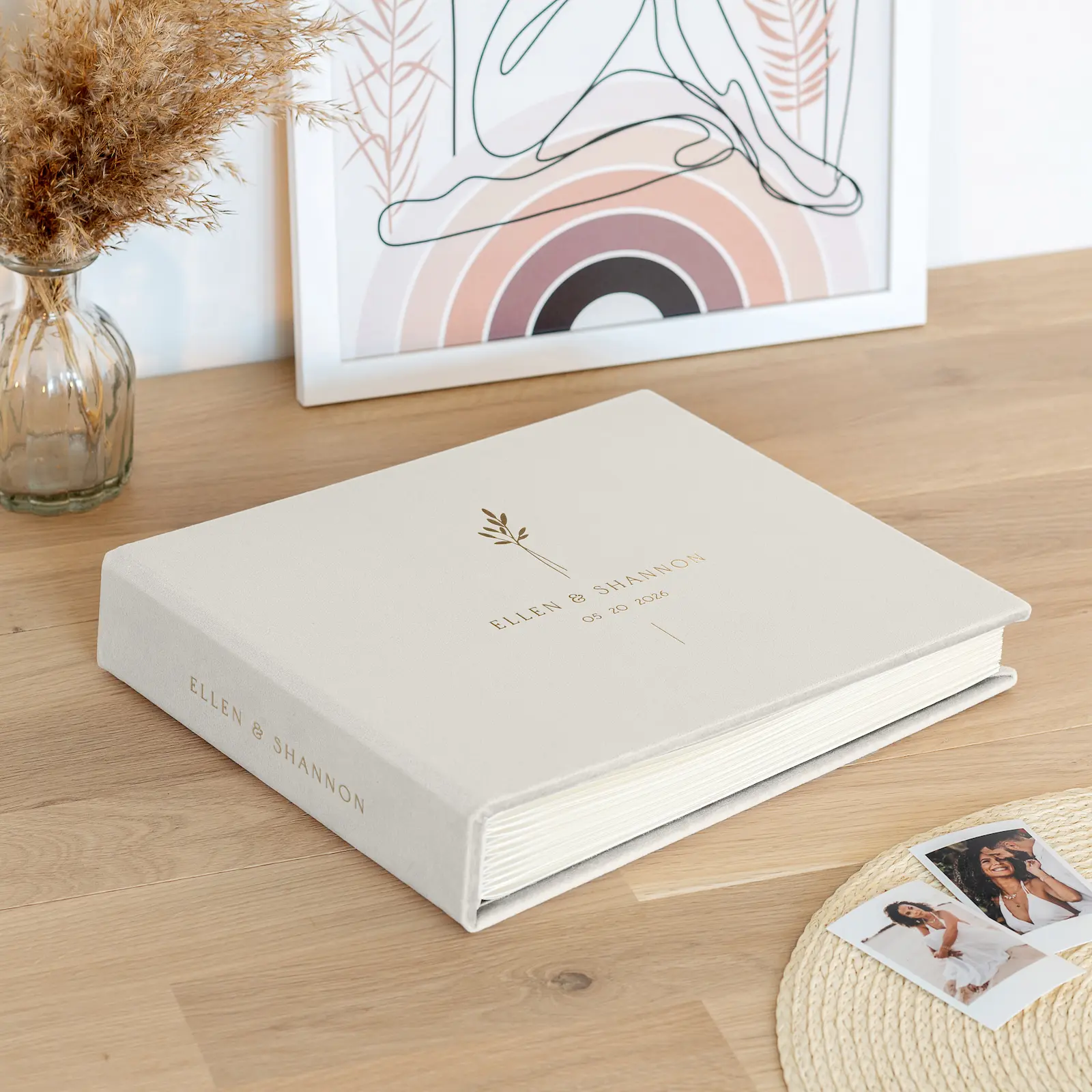 Velvet Wedding Guest Book - Image 3