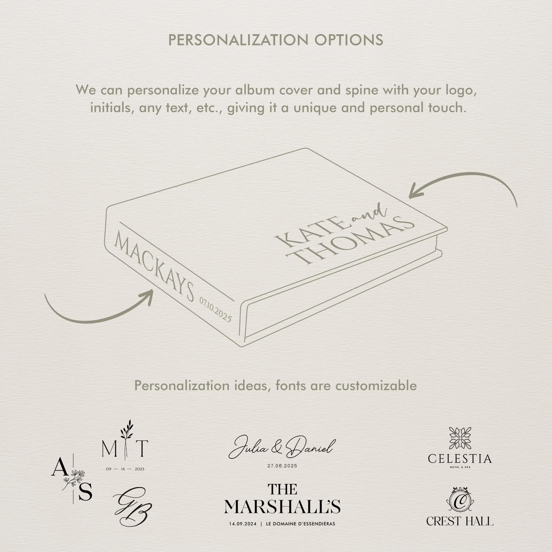 Velvet Wedding Guest Book Vertical - Image 5