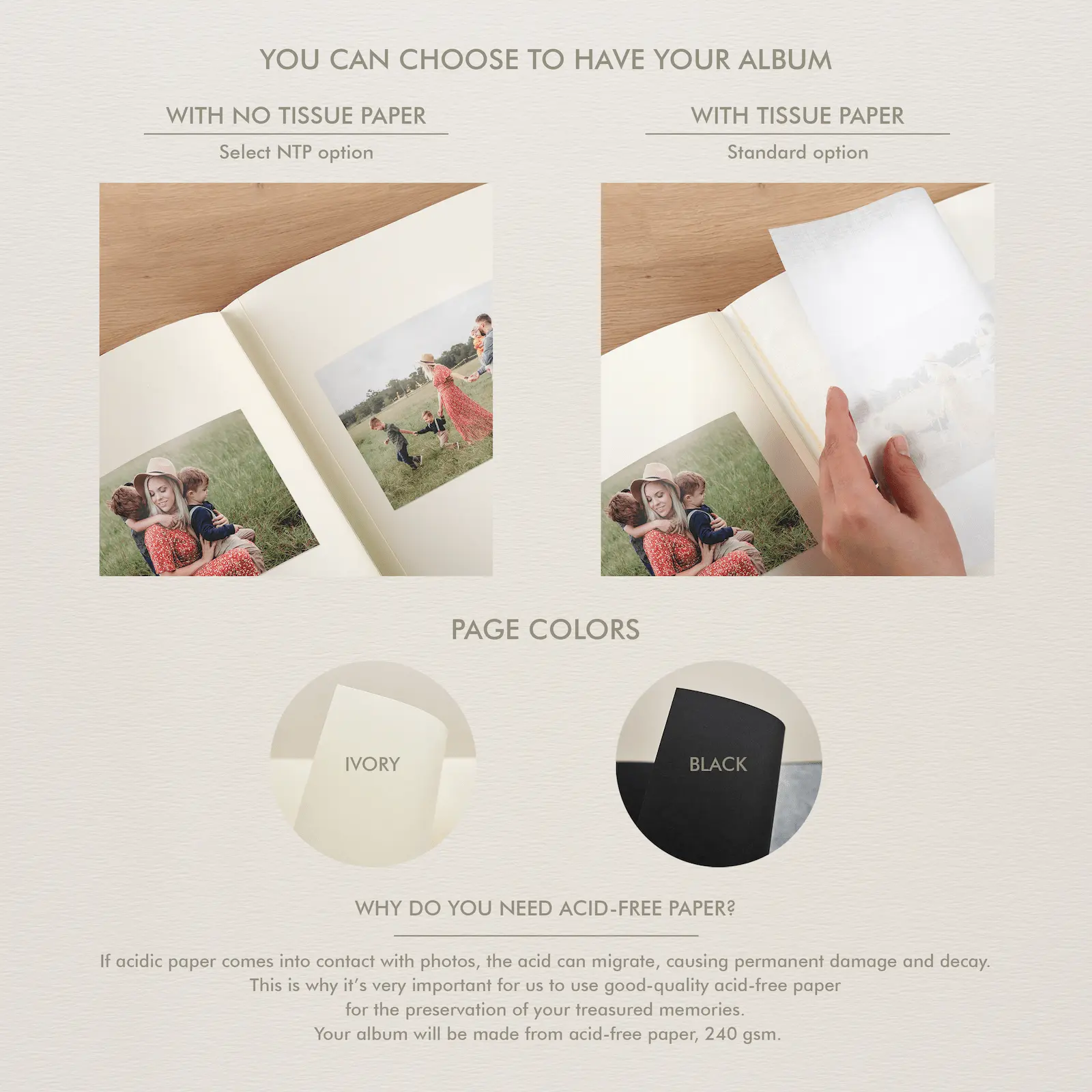 Linen Baby Traditional Photo Album - Image 9