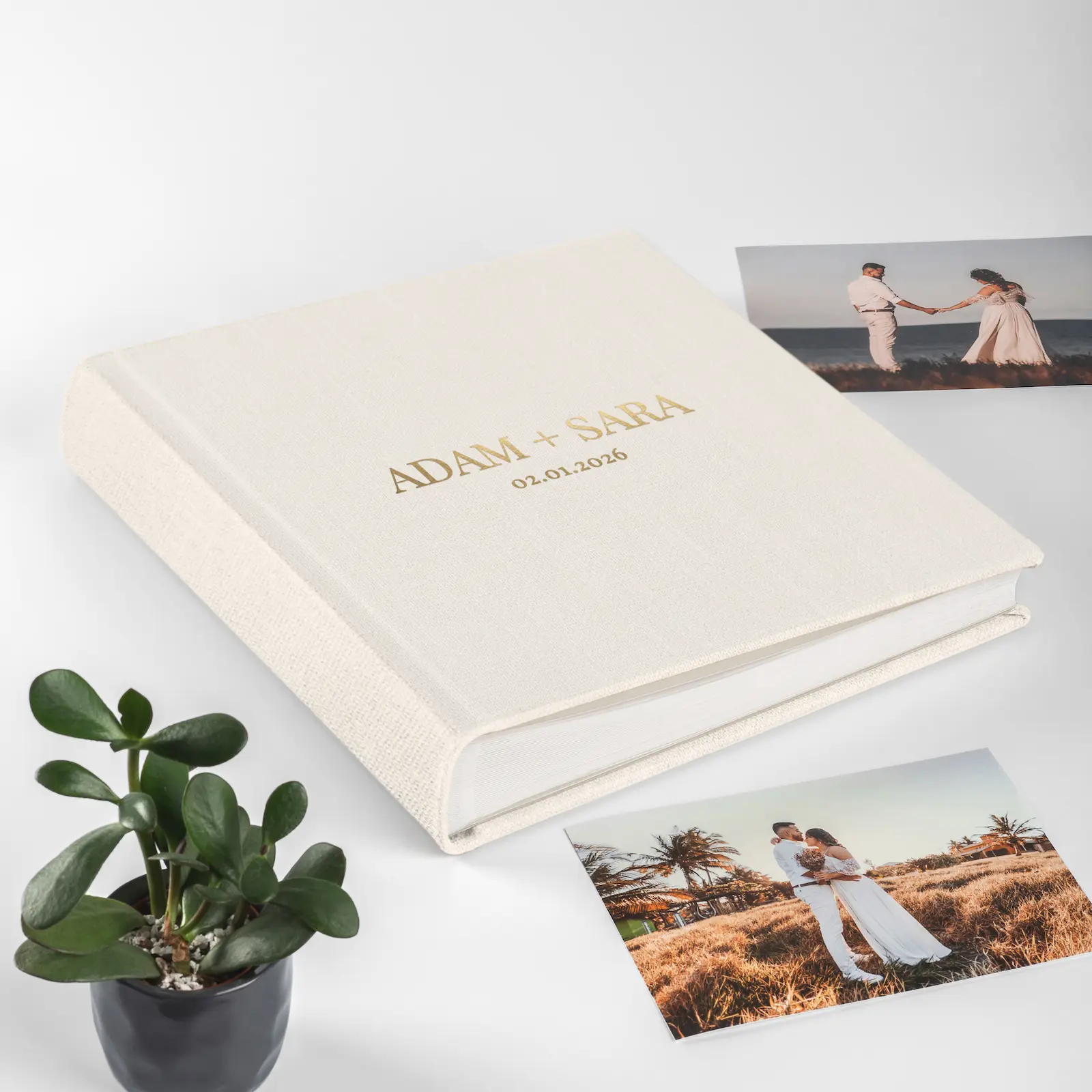 Linen Traditional Photo Album - Image 2