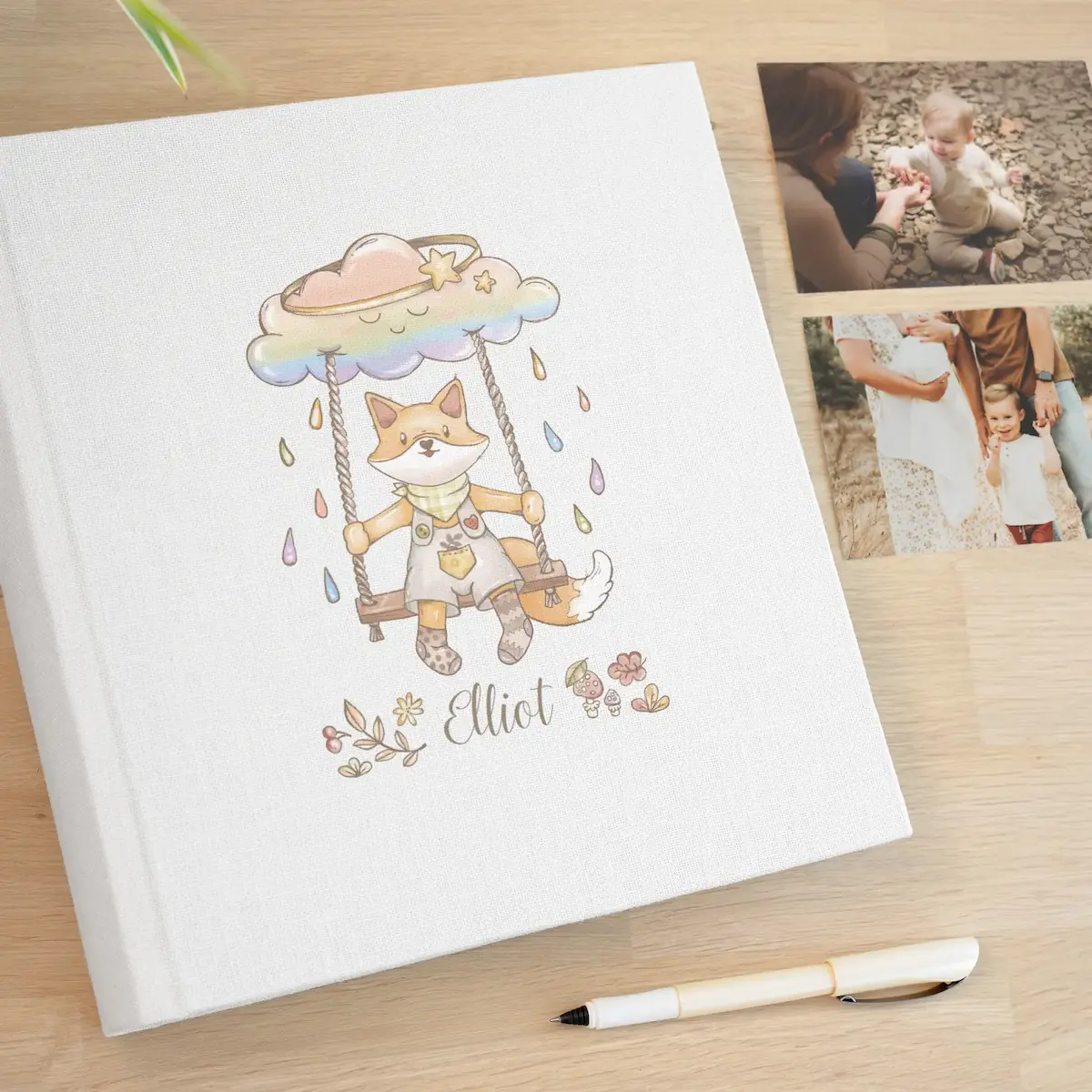 Linen Baby Traditional Photo Album - Image 4