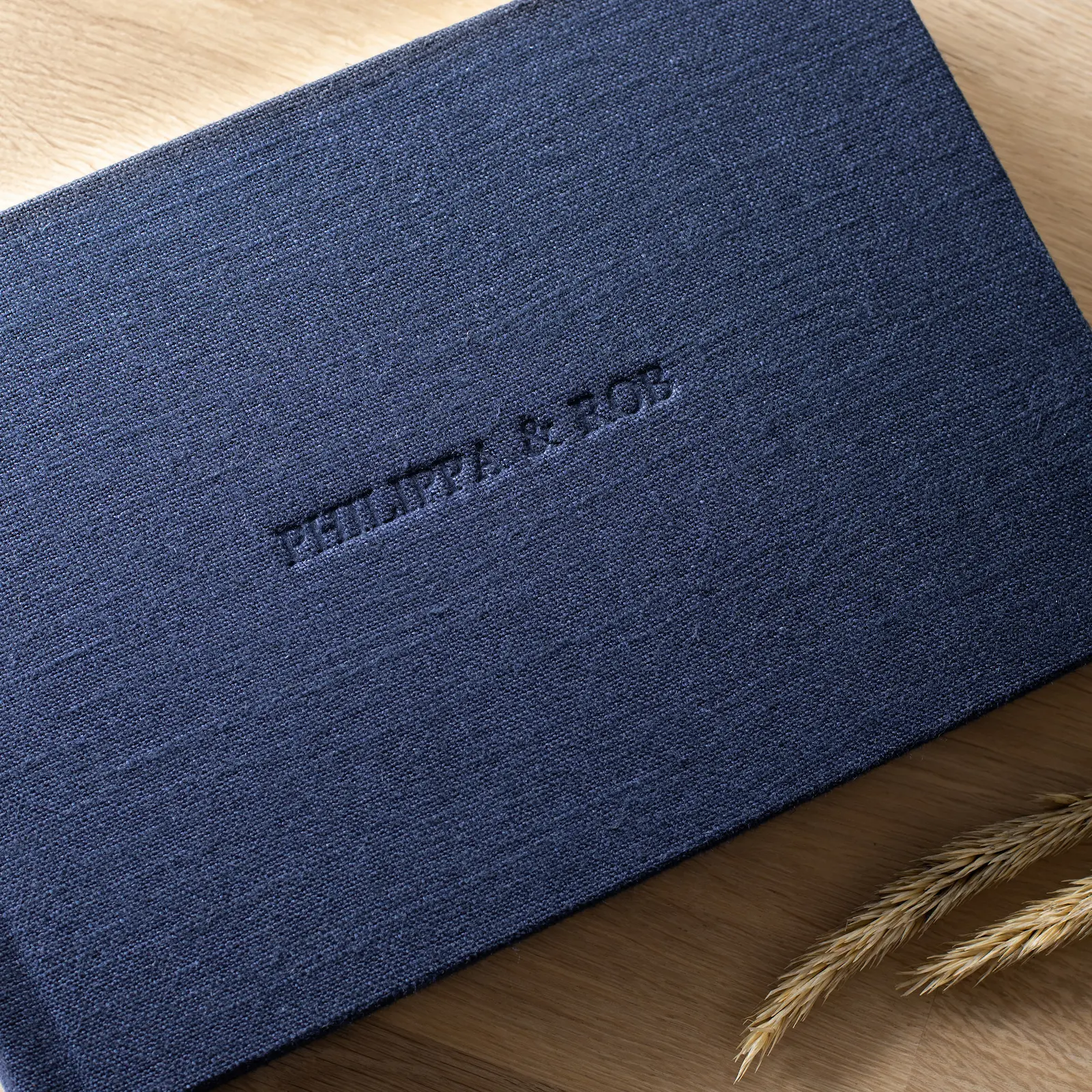Linen Lay Flat Photo Album, Embossed Cover - Image 7