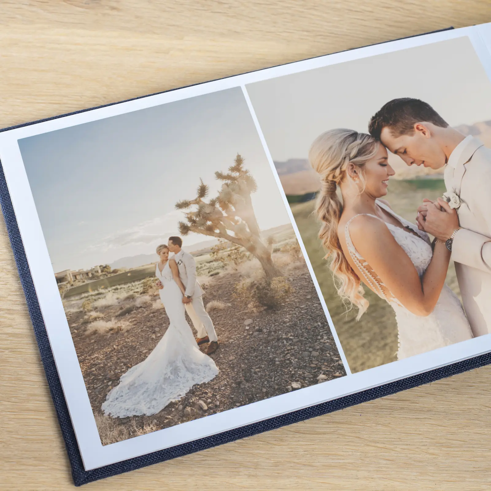 Linen Lay Flat Photo Album, Embossed Cover - Image 5