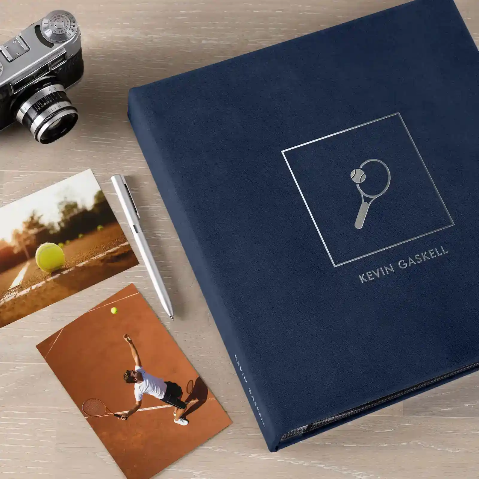 Velvet Slip In Photo Album for 100-1000 4x6 Photos, Tennis Lover Book