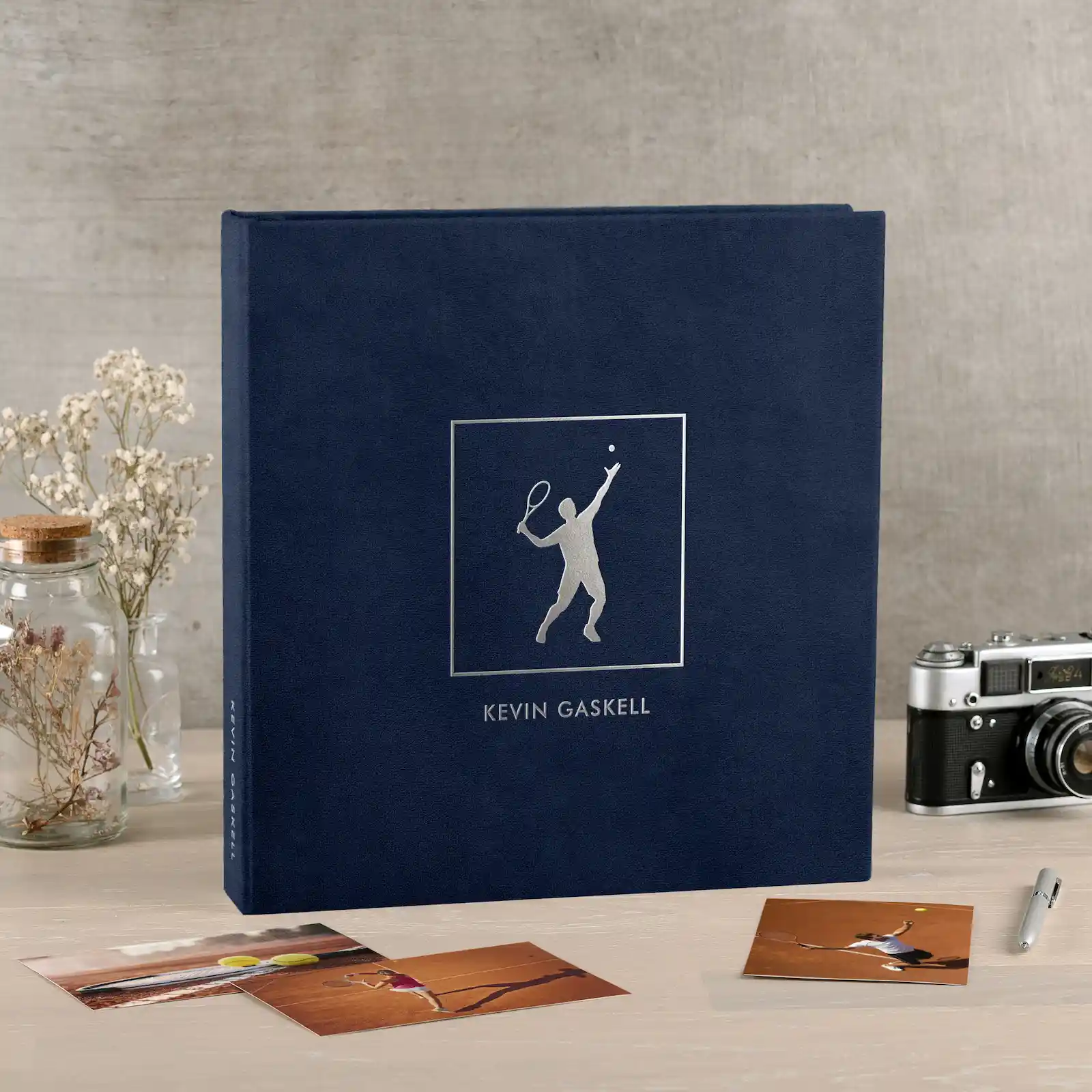 Velvet Slip In Photo Album for 100-1000 4x6 Photos, Tennis Lover Book - Image 2