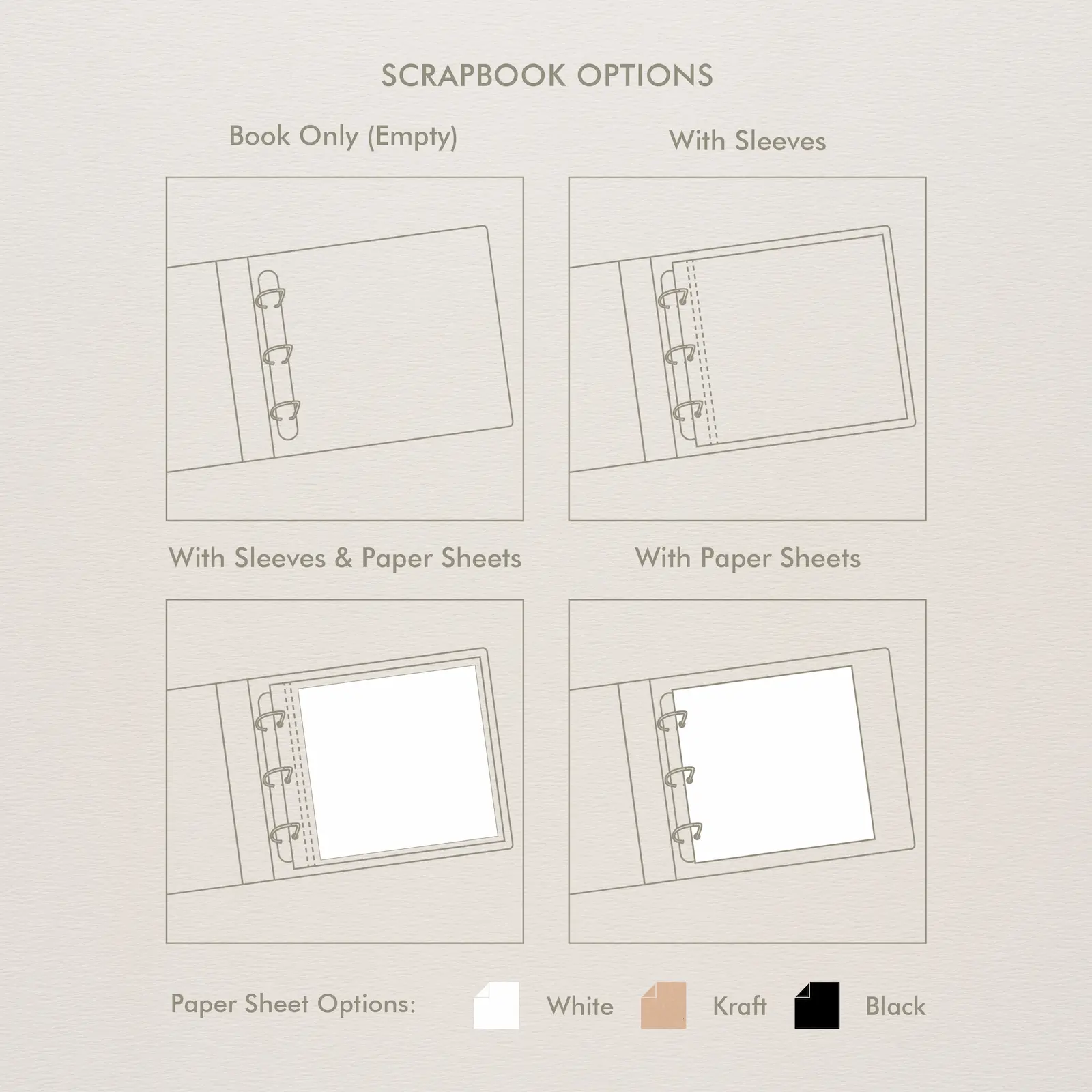 Linen Scrapbook 12x12" - Image 7