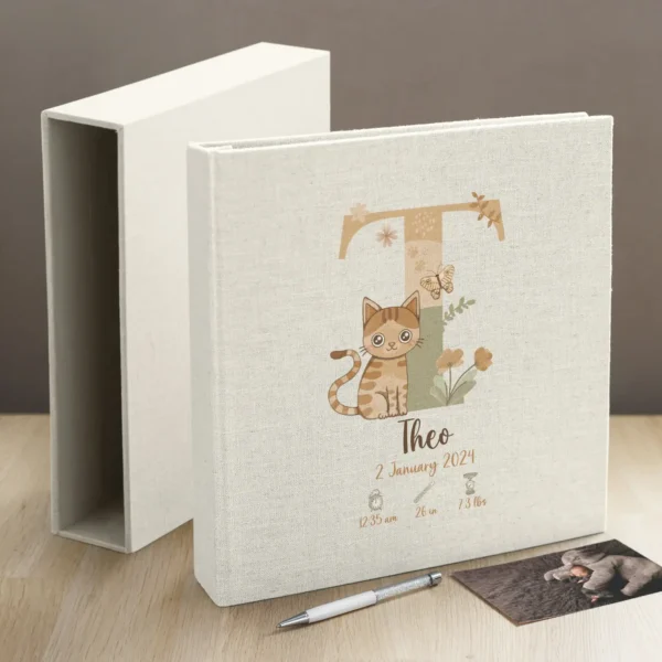 Linen Baby Self Adhesive Photo Album