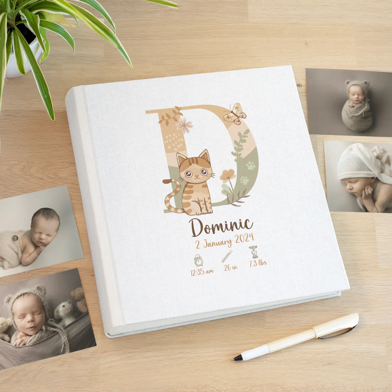Linen Baby Traditional Photo Album