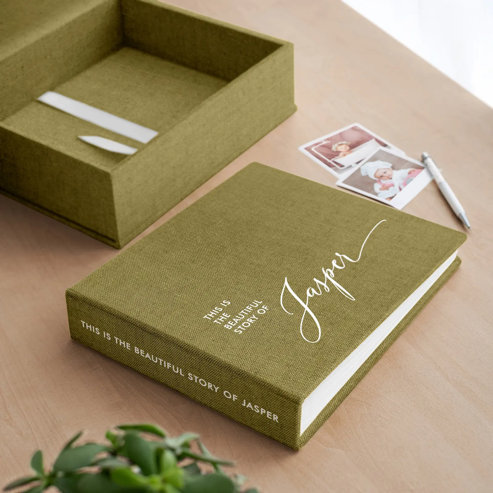 Linen Baby Photo Book - Image 6