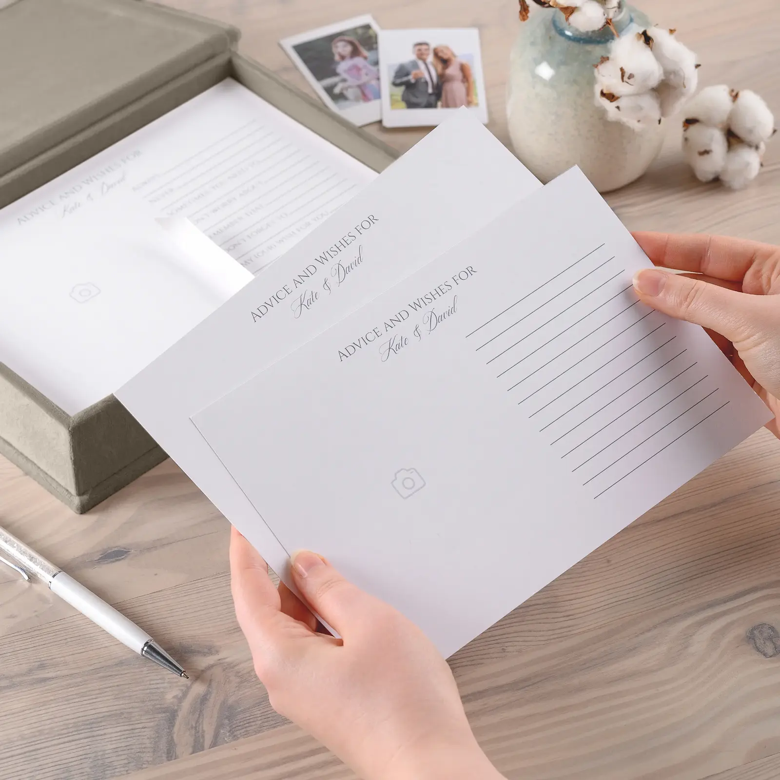 Velvet Box  + Wedding Advice Cards - Image 2