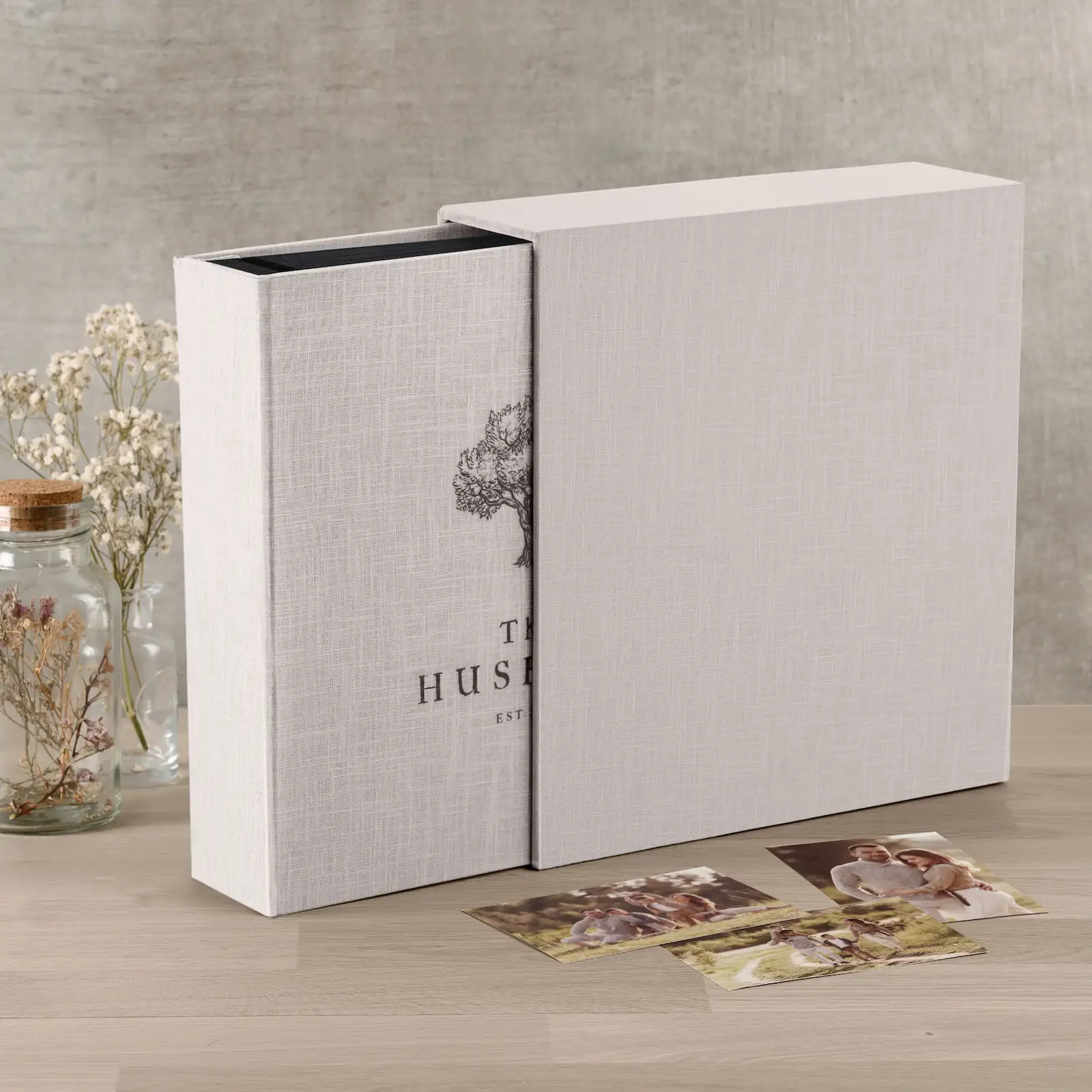 Linen Slip In Photo Album for 100-1000 4x6 Photos, Design M2 - Image 4