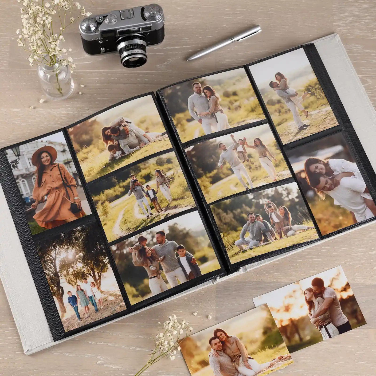 Linen Slip In Photo Album for 100-1000 4x6 Photos, Design M2 - Image 6