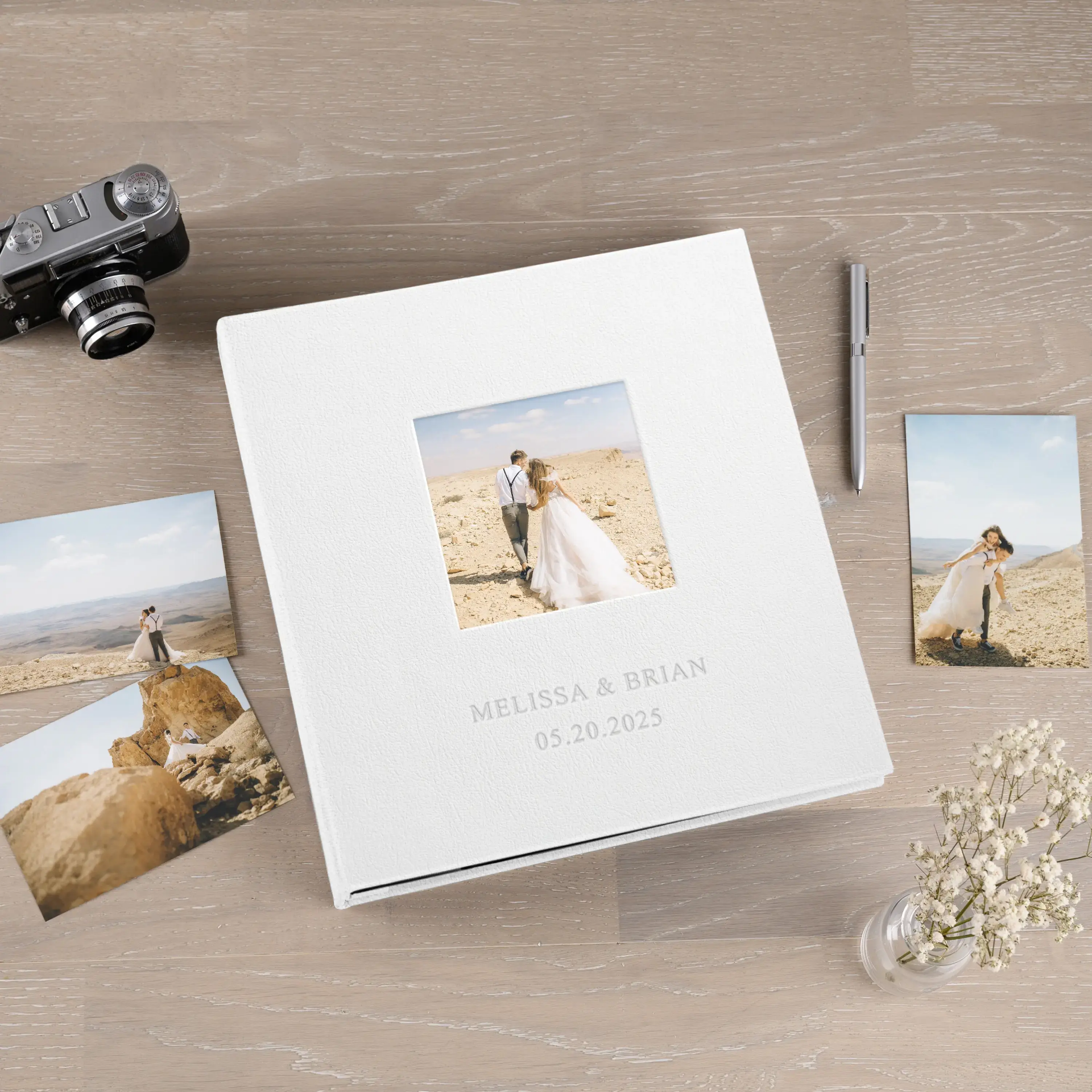 Leather Slip In Photo Album with Photo Window for 100-1000 4x6 Photos - Image 2