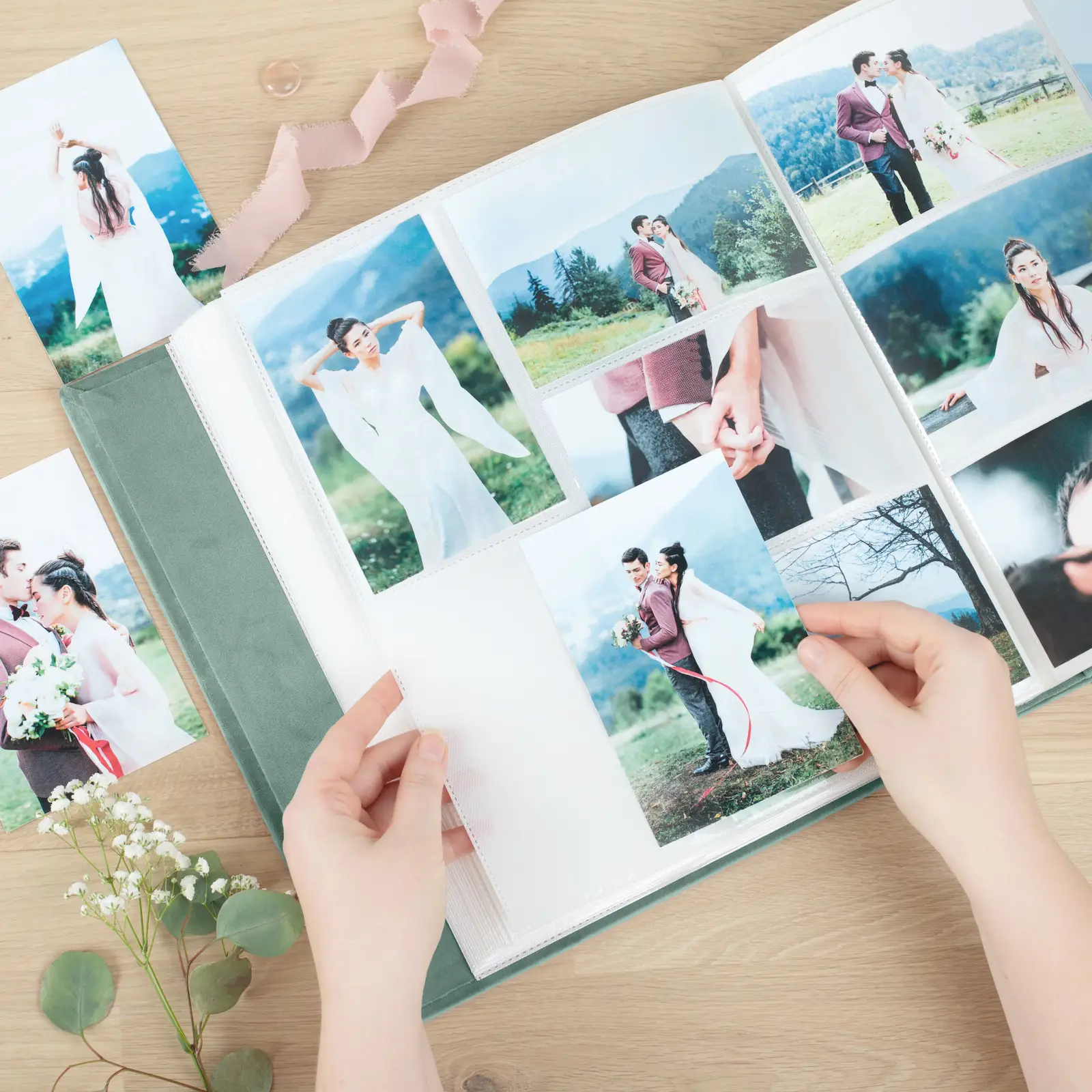 Velvet Slip In Photo Album for 100-1000 4x6 Photos, Design W106 - Image 5
