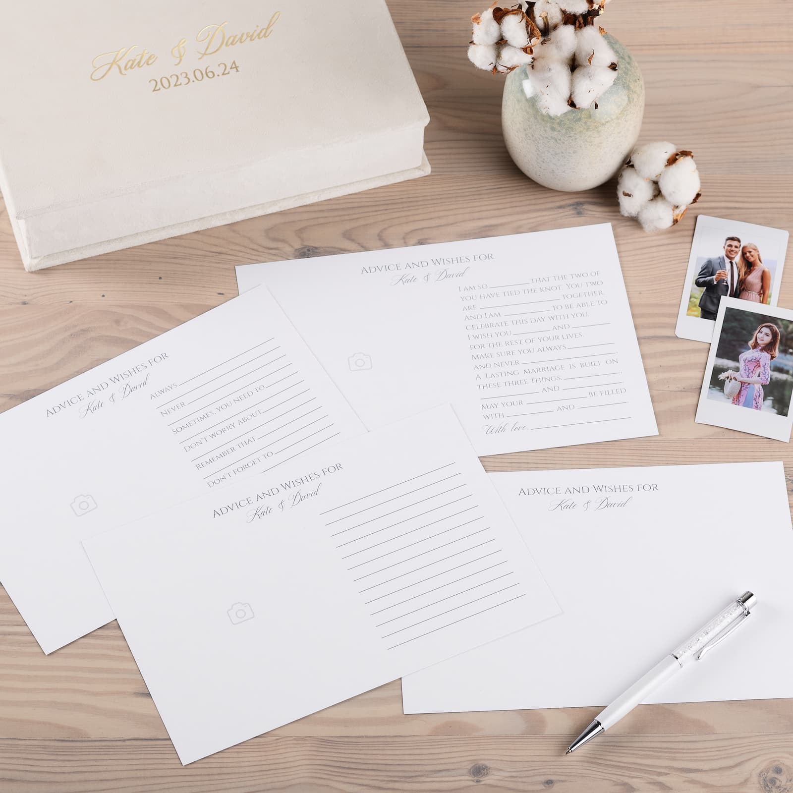 Velvet Box + Wedding Advice Cards - Image 5