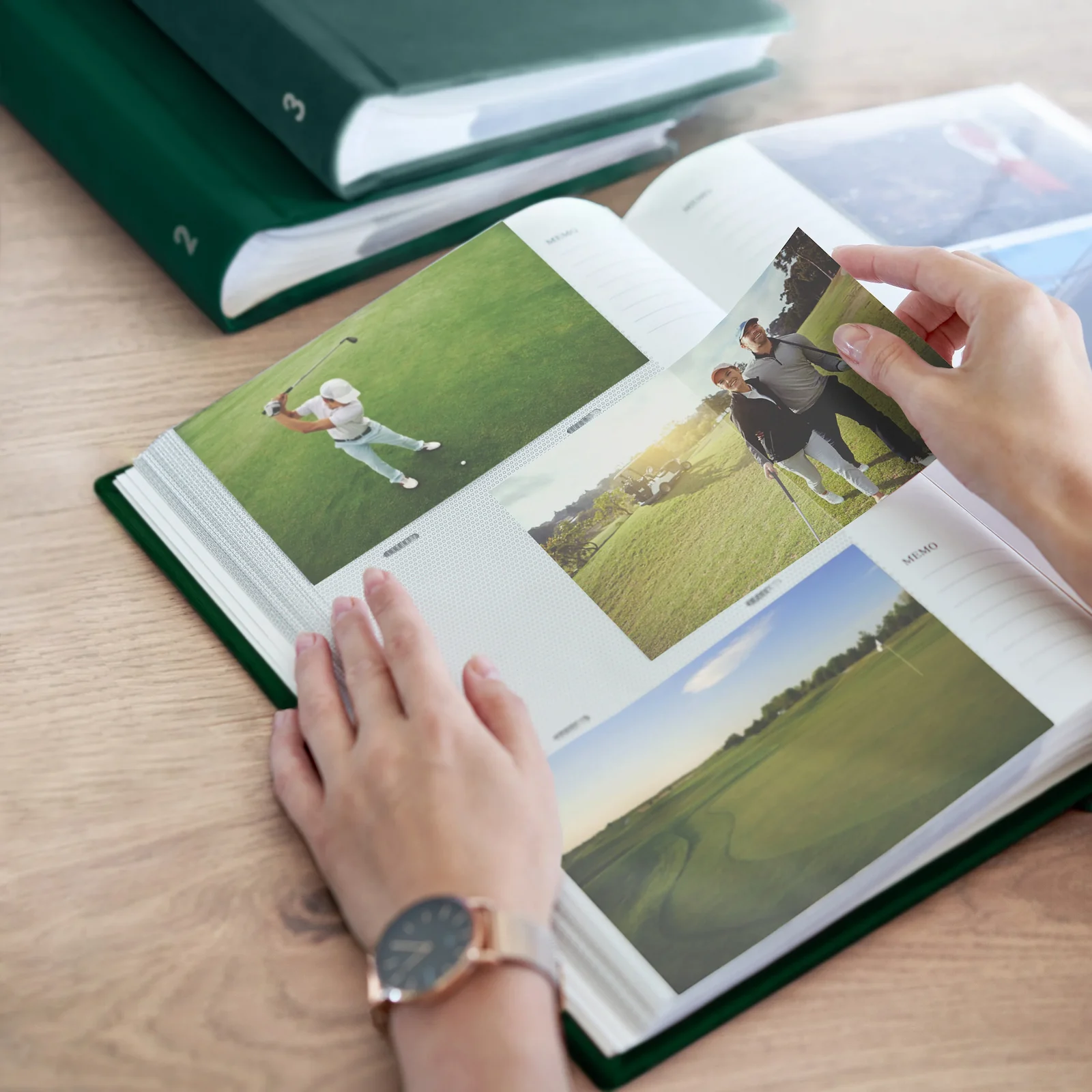 Velvet Golf Lover Slip In Photo Album for 300 4x6 Photos - Image 4