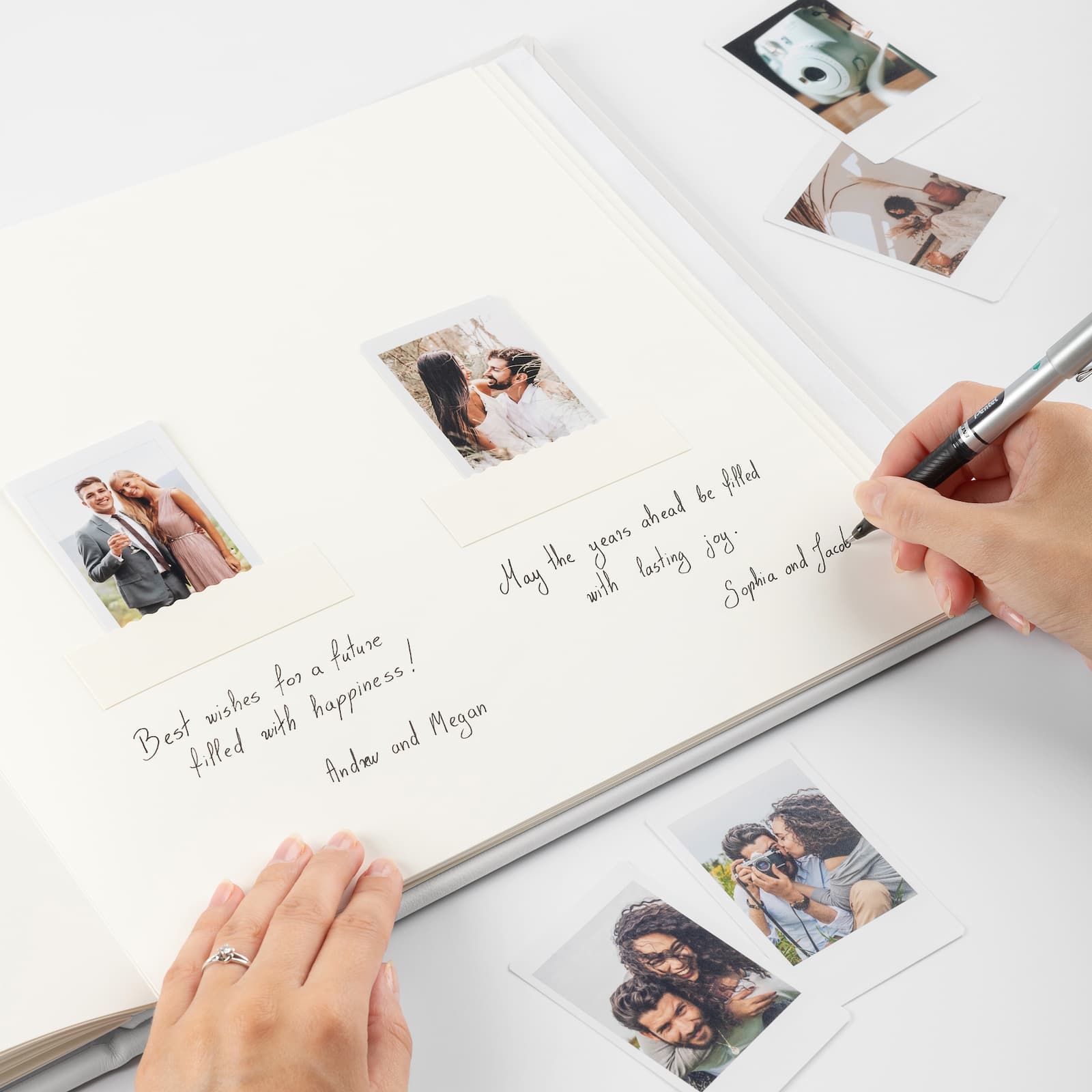 Eco Leather Wedding Guest Book UV - Image 3