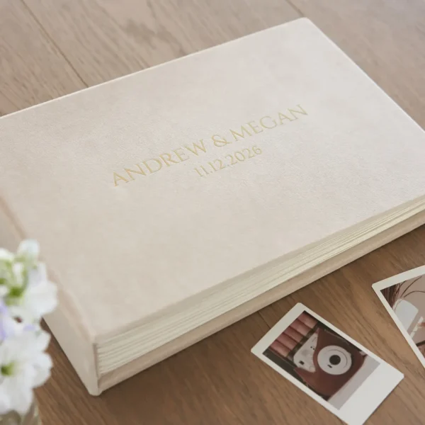 Velvet Wedding Guest Book