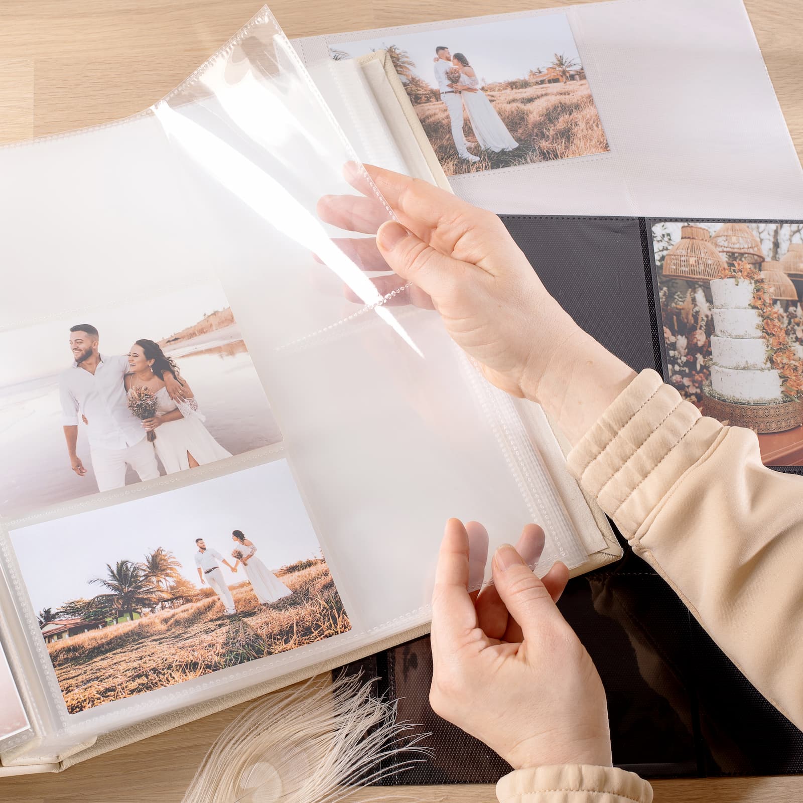 Leather Slip In Photo Album for 100-1000 4x6 Photos - Image 5