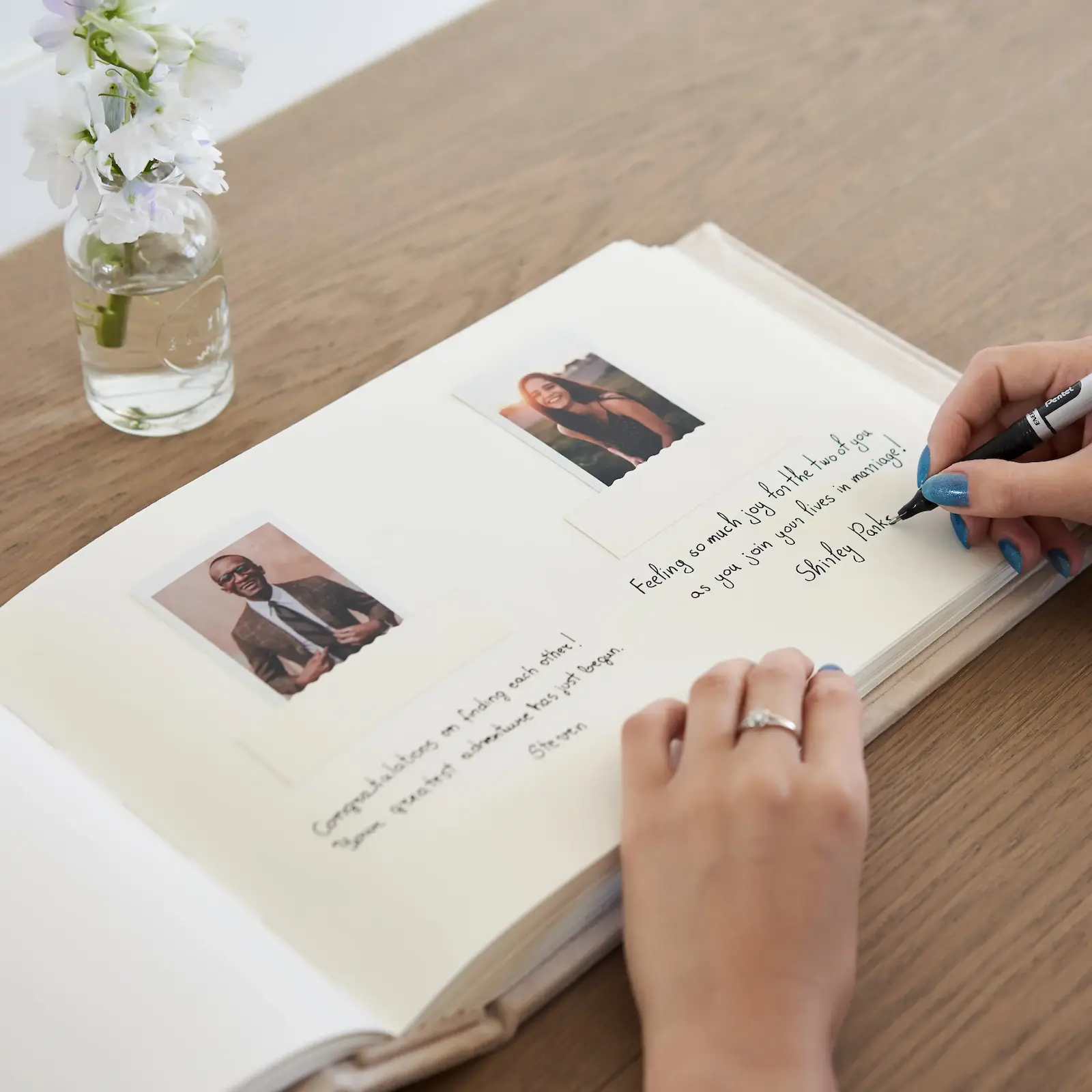 Velvet Wedding Guest Book - Image 4