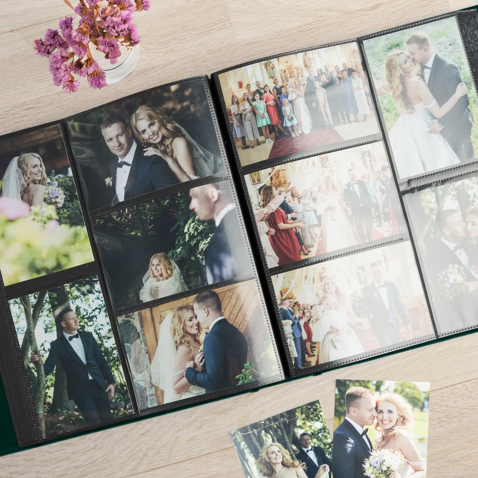 Velvet Slip In Photo Album with Photo Window for 100-1000 4x6 Photos - Image 2