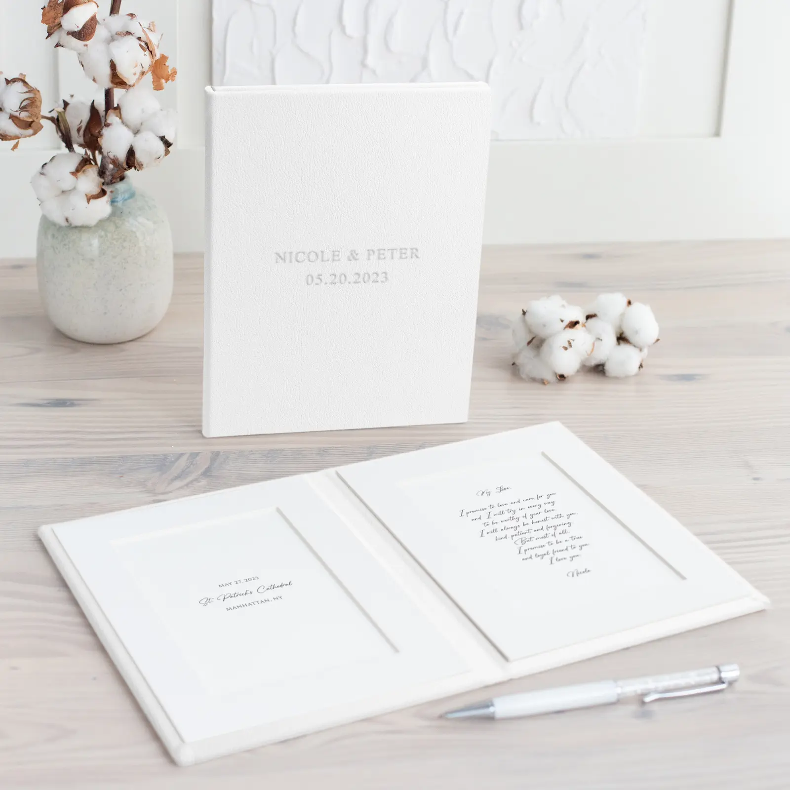 Eco Leather Vow Book - Image 6