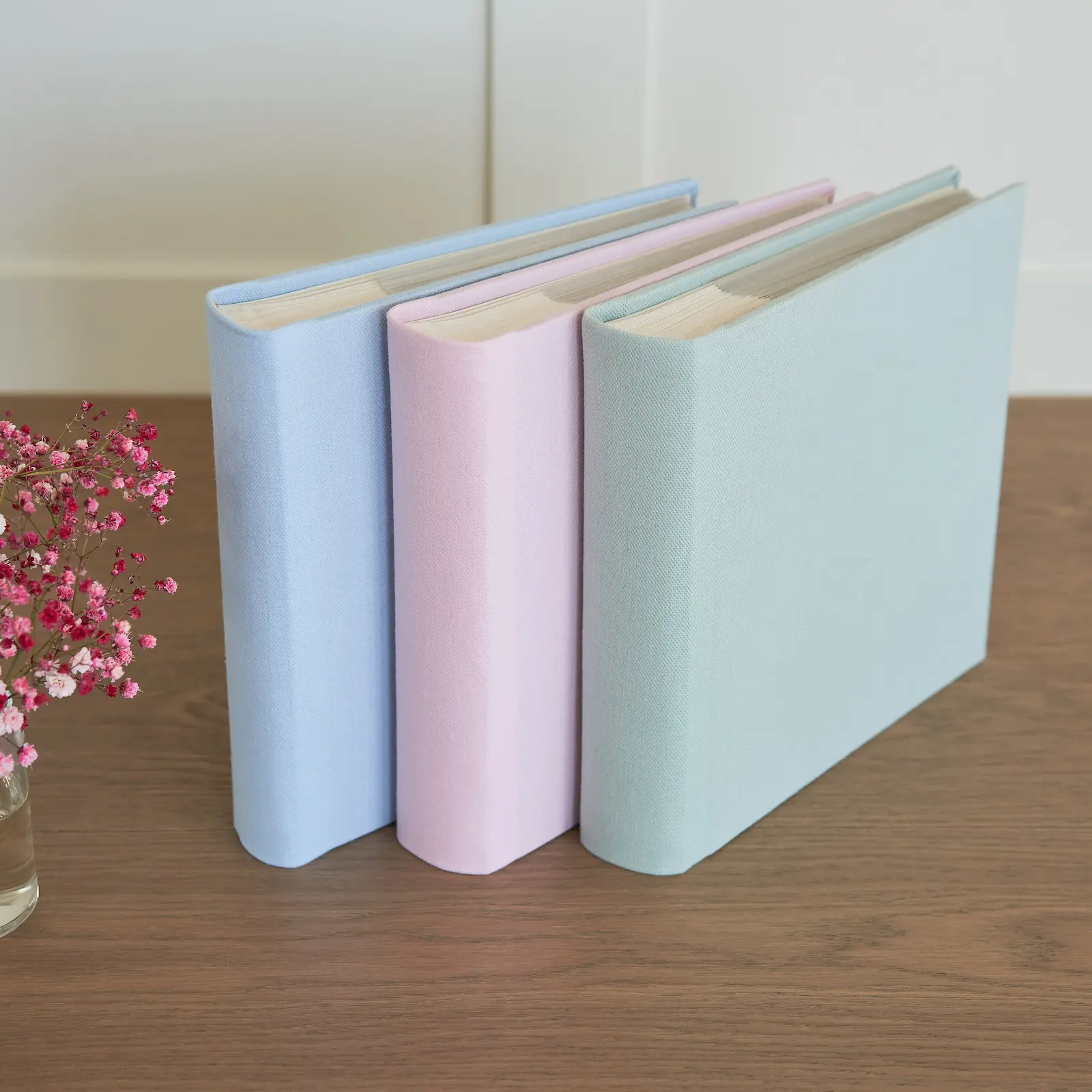 Linen Baby Slip In Photo Album for 200 4x6 or 5x7 Photos - Image 2