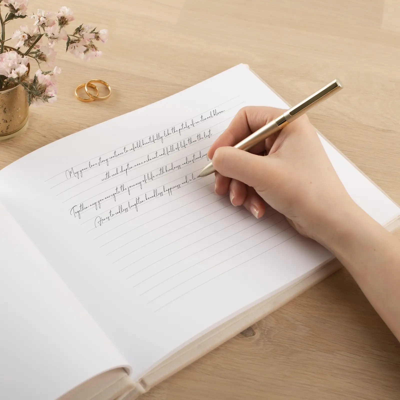 Velvet Wedding Guest Book - Image 4