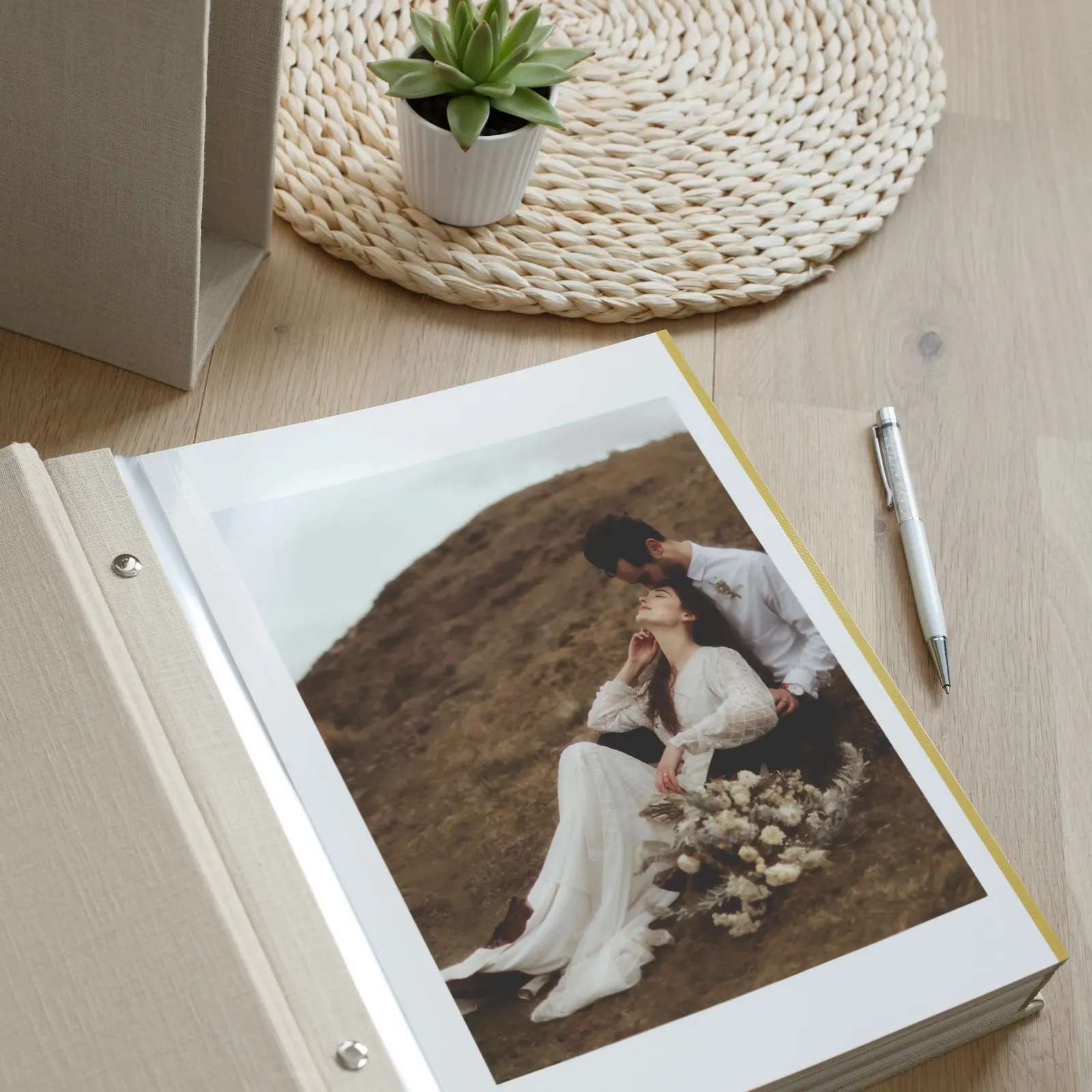 Linen Self Adhesive Photo Album - Image 6
