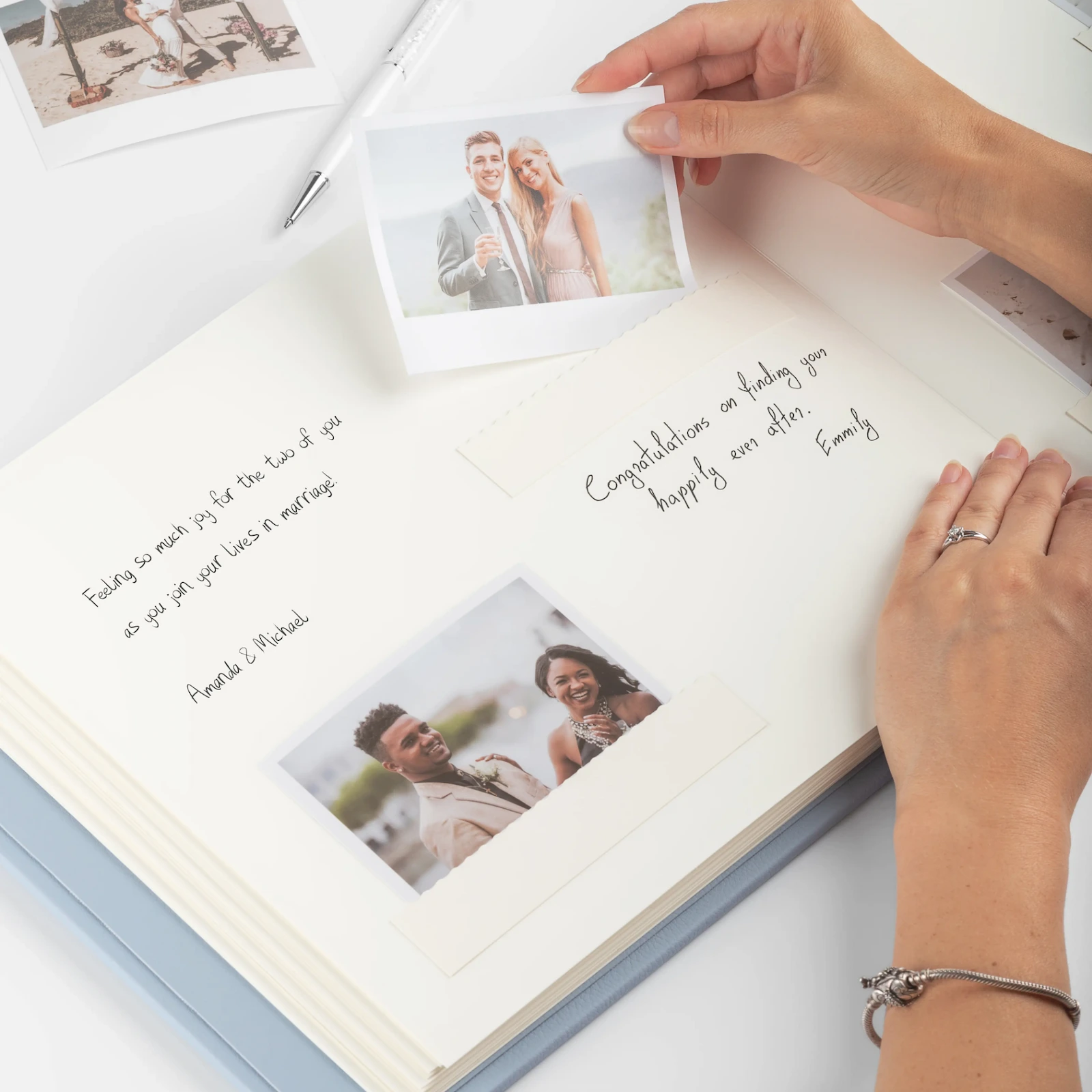 Eco Leather Wedding Guest Book - Image 4