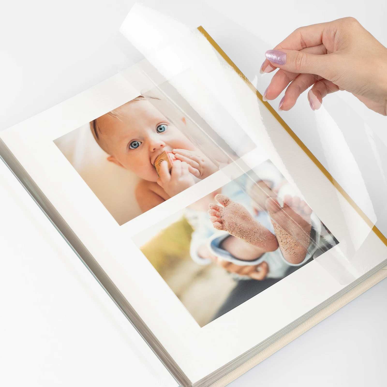 Eco Leather Baby Self Adhesive Photo Album, Design B10 UV - Image 4