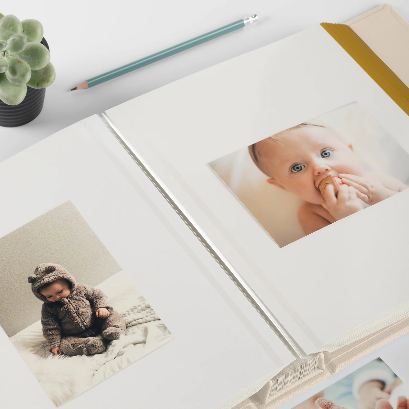 Eco Leather Baby Self Adhesive Photo Album, Design B10 UV - Image 5