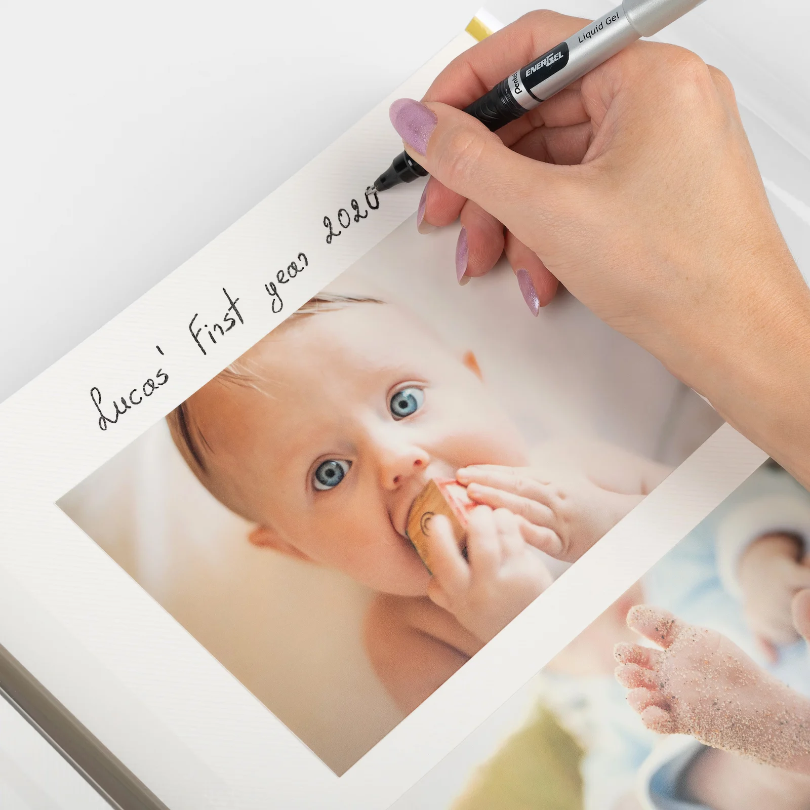 Eco Leather Baby Self Adhesive Photo Album, Design B10 UV - Image 6