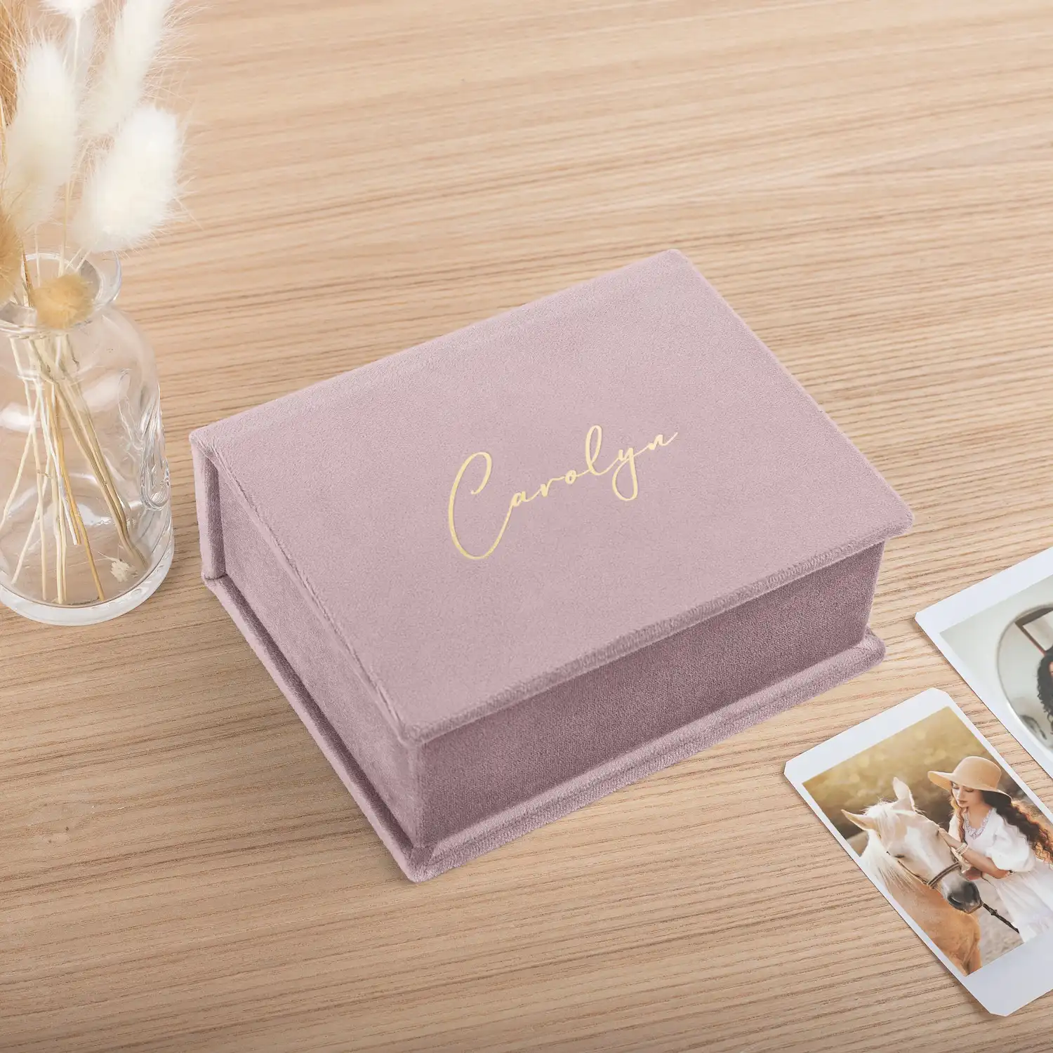 Velvet Keepsake Box for Instant Photos - Image 4