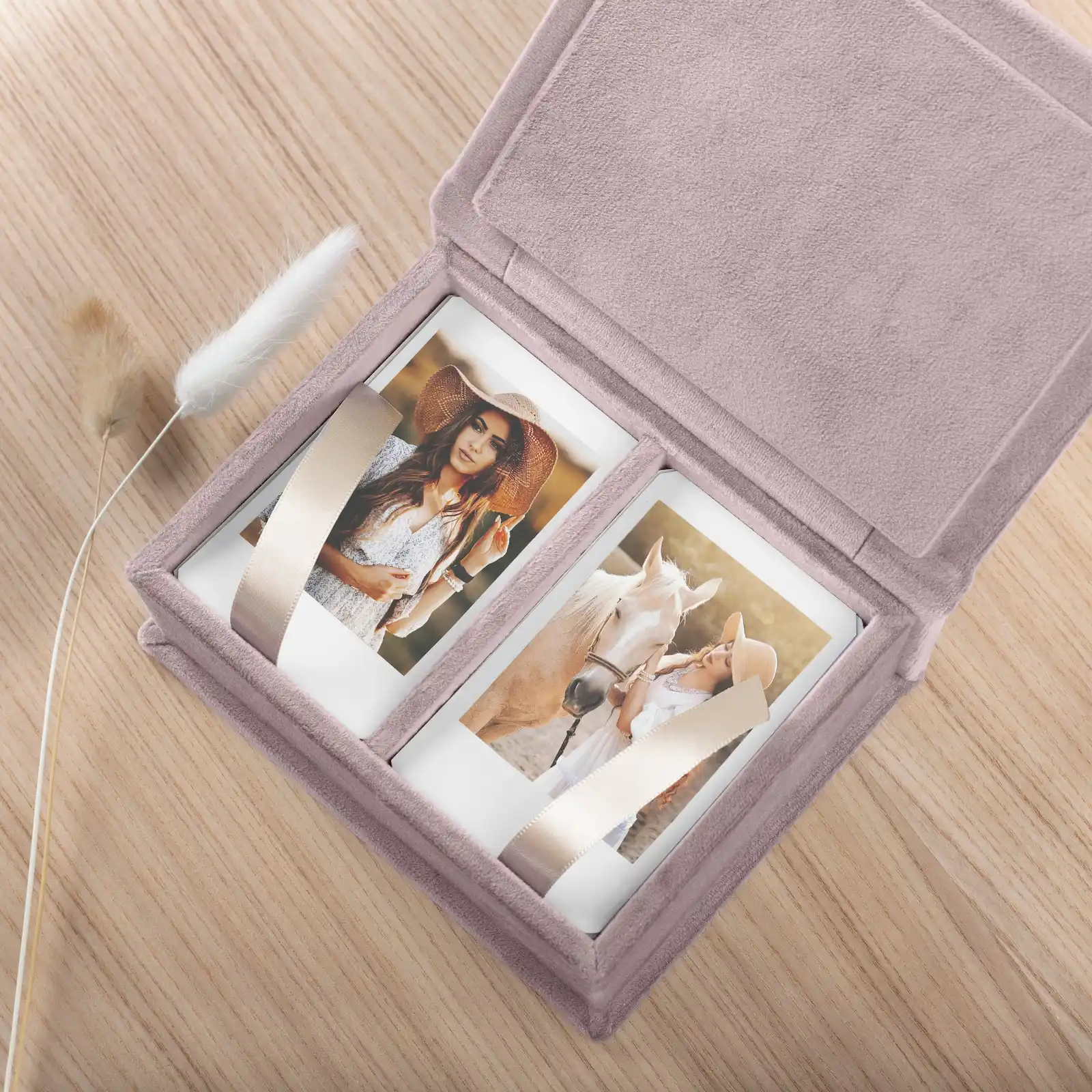 Velvet Keepsake Box for Instant Photos - Image 5