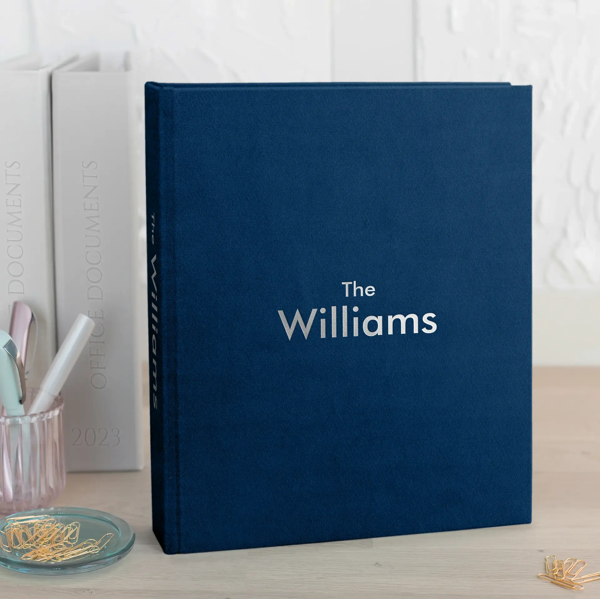 Three Velvet Ring Binders with Slipcase - Image 4