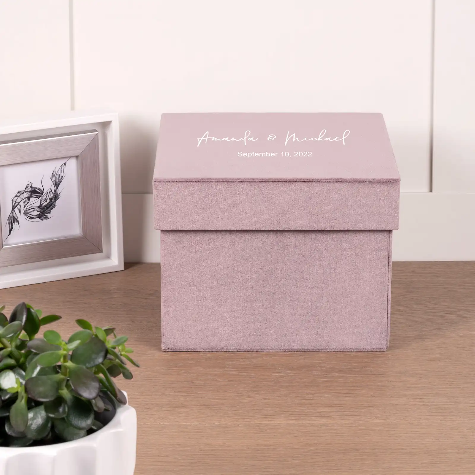 Velvet Memory Box with Lid - Image 2